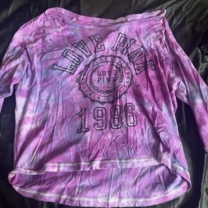 long sleeve purple shirt